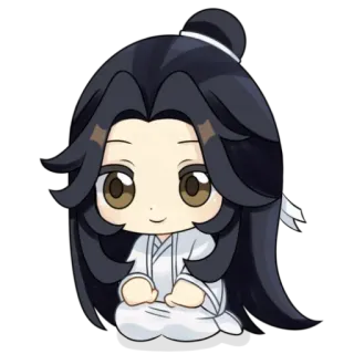 ☺️ chibi, anime, cute, cartoon, kawaii, illustration, sticker whatsapp sticker