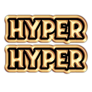 🔗 HYPER
HYPER 超, 文本, 金色, 文字, 粗体, 图形 telegram sticker