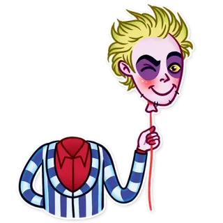 🎈 Beetlejuice การ์ตูน, ตัวละคร, ภาพยนตร์, บีเทิลจูซ, ตลก telegram sticker