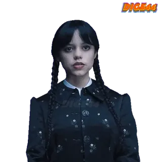 😅 Wednesday Addams Wednesday wandinha addams, wandinha, família addams, jenna ortega, série telegram sticker