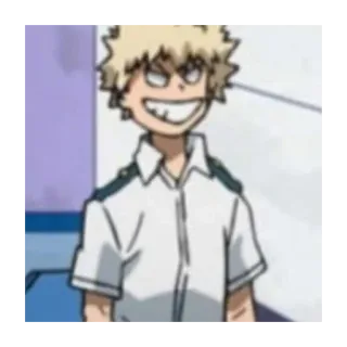 😂 Katsuki Bakugo My Hero Academia Anime, My Hero Academia, Bakugo, Katsuki Bakugo, Personaje telegram sticker
