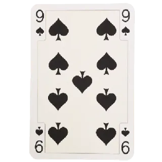 ♠️ Spielkarte, Pik, Kartenspiel, Nummer 9 whatsapp sticker