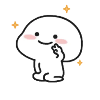 ☁ Cartoon, Figur, Süß, Funkeln, Herz, Liebe telegram sticker