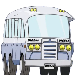 🚌 DIGE44 Bus, Fahrzeug, Transport telegram sticker