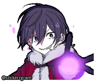 🎄 @stickerzgram Anime, Manga, Personaje, Pegatina, Dibujo animado, Arte digital telegram sticker