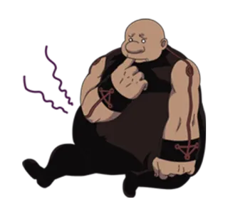 🙁 Gluttony Fullmetal Alchemist Anime, Charakter, Völlerei, Fullmetal Alchemist telegram sticker