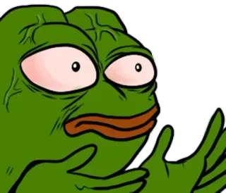 😐 Pepe the Frog pepe, kikker, meme, internet meme, cartoon, reactie telegram sticker