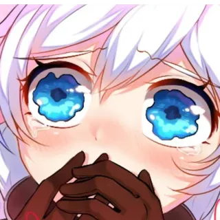 ✨ anime, chorando, triste, garota, lágrimas, emocional, mangá telegram sticker