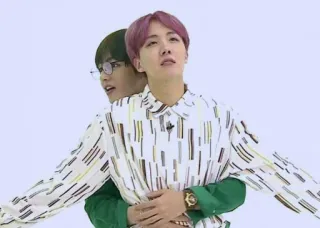 🌈 men, hugging, kpop, friendship, pose telegram sticker