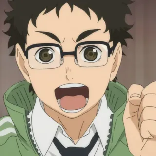 🏐 Tadashi Yamaguchi Haikyuu!! anime, haikyuu, tadashi yamaguchi, yamaguchi, volleyball, karasuno telegram sticker