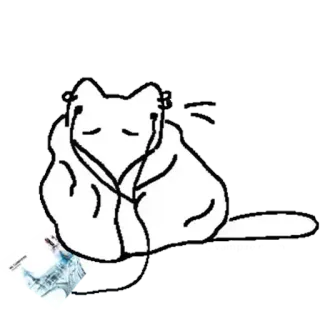 🎧 cat, headphones, animal, music, sticker, cute telegram sticker