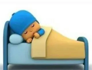 😴 Pocoyo Pocoyo, Cartoon, Slapen, Bed, Kinderen telegram sticker