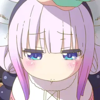 🤍 Kanna Kamui Miss Kobayashi's Dragon Maid Anime, Carino, Kanna, Drago, Chibi, Miss Kobayashi's Dragon Maid telegram sticker