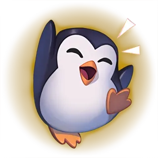 🎉 penguin, cartoon, emoji, cute, animal telegram sticker
