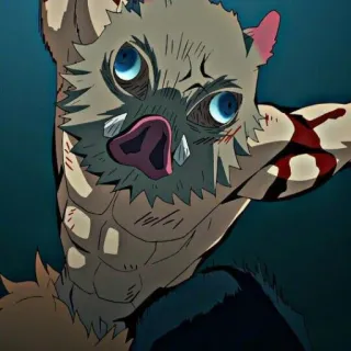 👺 Inosuke Hashibira Demon Slayer Anime, Demon Slayer, Inosuke, Hashibira, Manga, Masque de sanglier telegram sticker