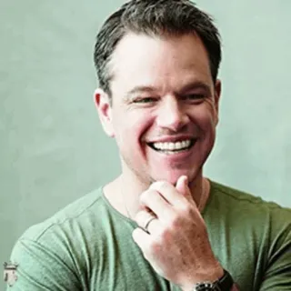☣ Matt Damon actor, celebrity, portrait, man telegram sticker