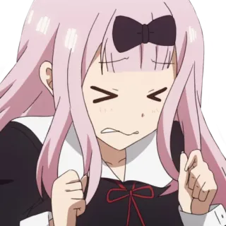 😣 Chika Fujiwara Kaguya-sama: Love Is War Anime, Chika, Fujiwara, Kaguya-sama, Love is War, Süß, Kawaii telegram sticker