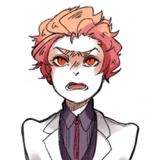 😡 angry, annoyed, frustrated, expression, character, art, anime telegram sticker