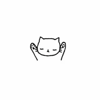 💘 gato, gatinho, fofo, desenho, ilustração, animal, desenho animado telegram sticker