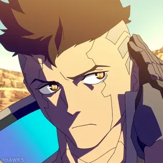 ⚙️ David Martinez Cyberpunk: Edgerunners anime, Cyberpunk, David Martinez, Edgerunners, character, sticker, cyborg telegram sticker