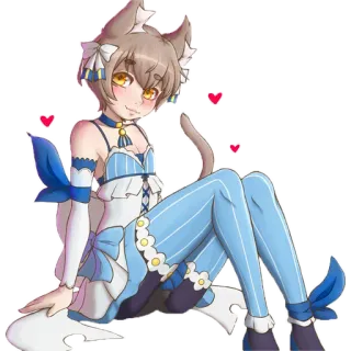 🥰 Felix Argyle Re:Zero Anime, Catgirl, Carino, Trap, Re:Zero telegram sticker