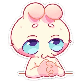 🙂‍↕️ 可愛い, キャラクター, ステッカー, マンガ, イラスト telegram sticker