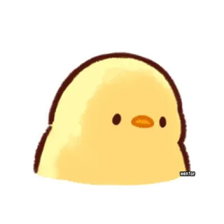 😔 chick, yellow, animal, cute, bird, kawaii telegram sticker