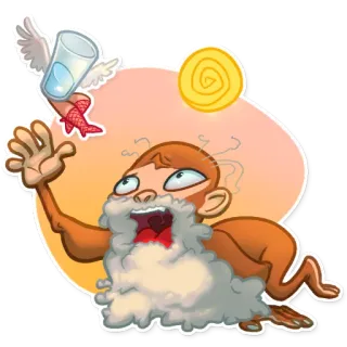 Mona Monkey telegram stickers