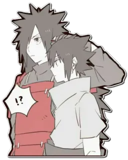 👬 Sasuke Uchiha Naruto !?  Anime, Desenho animado, Sticker, Sasuke, Uchiha telegram sticker