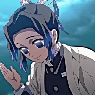 💜 Shinobu Kocho Demon Slayer Anime, Shinobu Kocho, Demon Slayer, Papillon, Personnage, Manga, Illustration whatsapp sticker
