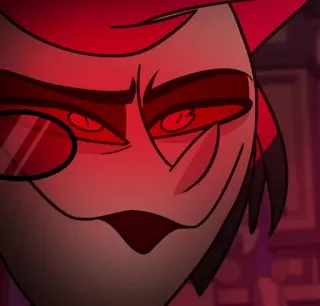 🍾 Alastor Hazbin Hotel demon, radio, złoczyńca, straszny, Hazbin Hotel telegram sticker