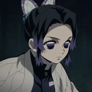 🦋 Shinobu Kocho Demon Slayer Аниме, Клинок рассекающий демонов, Шинобу Кочо, Бабочка, Аниме девушка whatsapp sticker