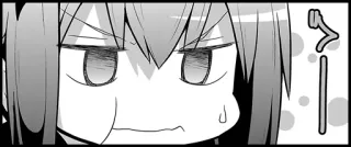 ☹ く manga, angry, anime, sticker telegram sticker