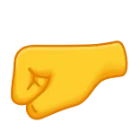 🤛 punho, soco, raiva, agressão, emoji telegram sticker