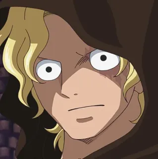 🔥 Sabo One Piece Sabo, One Piece, Anime, Personagem, Capuz, Cicatriz telegram sticker