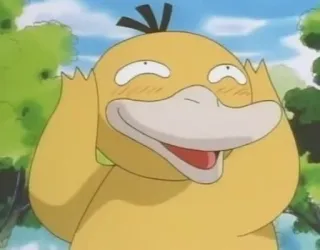 😍 Psyduck Pokemon Psyduck, Pokémon, Cartoon, Eend, Anime telegram sticker