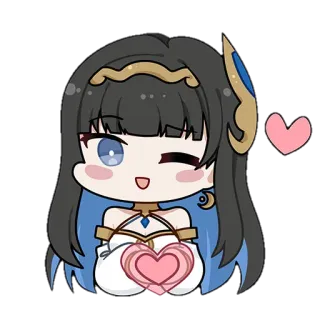 💓 アニメ, かわいい, ハート, 女の子, カワイイ, 愛 telegram sticker