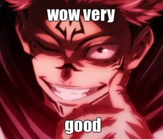 😁 wow very good meme, funny, text, wow, good telegram sticker