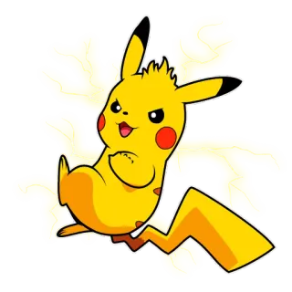 💫 Pikachu Pokemon pokemon, pikachu, anime, cartoon, electric, animal, yellow whatsapp sticker