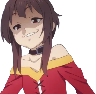 😏 Megumin Konosuba anime, Megumin, arrogante, Konosuba, engraçado, desenho animado telegram sticker