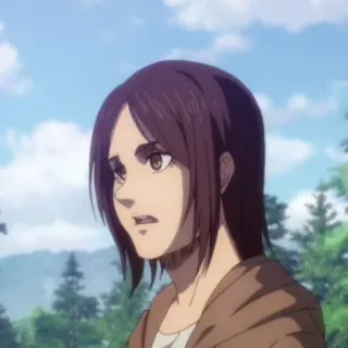 💥 Pieck Finger Attack on Titan Anime, Personagem, Pieck, Ataque dos Titãs telegram sticker