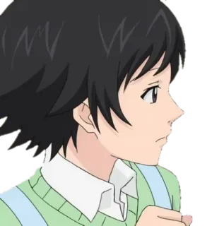 😰 Аниме, Парень, Портрет telegram sticker