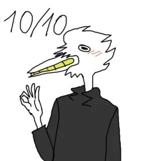 👌 10/10 Valutazione, Positivo, Approvazione, Punteggio telegram sticker