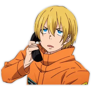 📞 Arthur Boyle Fire Force anime, Fire Force, Arthur Boyle, character, cartoon telegram sticker