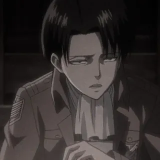 ☕ Levi Ackerman Attack on Titan anime, levi, ackerman, attack on titan telegram sticker