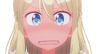😳 anime, girl, embarrassed, blush, cute telegram sticker