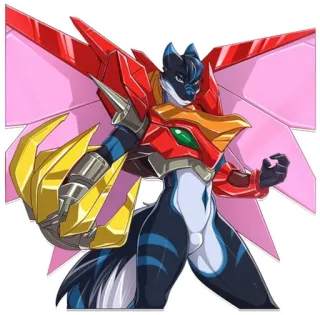 💙 Anthro, Furry, Cyborg, Anime, Robotisch, Hybrid, Science Fiction, Flügel telegram sticker