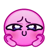 😍 love, emoji, sticker, cute, pink, heart eyes telegram sticker