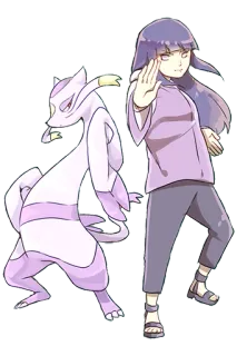 💪 Hinata Naruto 애니메이션, 닌자, 팬아트, 휴우가, 백안 telegram sticker