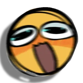 😲 emoji, gracioso, reacción, meme, impactado telegram sticker